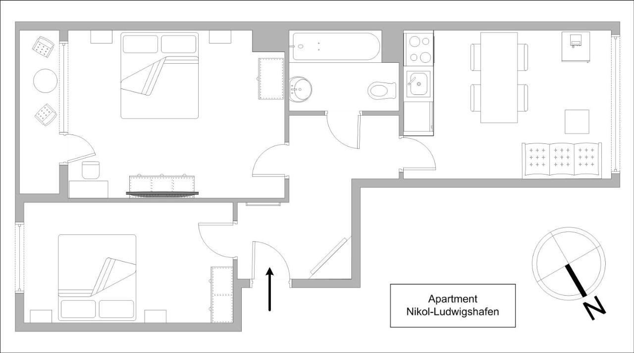 Apartments Nikol - Ludwigshafen Ngoại thất bức ảnh